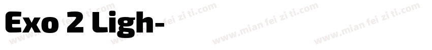 Exo 2 Ligh字体转换